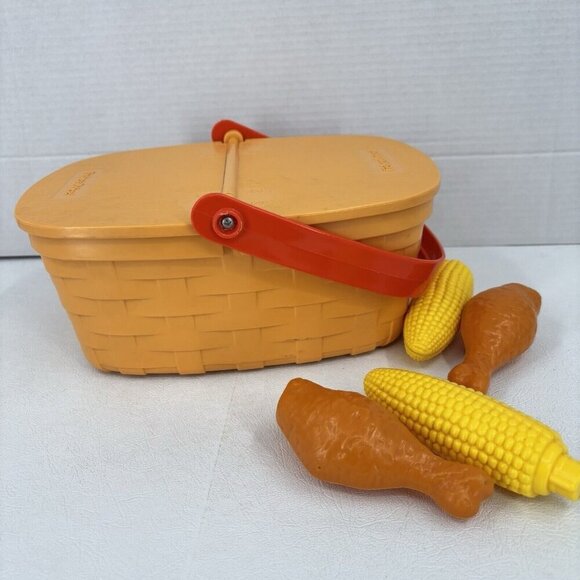 1988 Fisher Price Fun With Food Pack A Picnic Basket 2109 Drumsticks Corn Cob - Picture 4 of 11